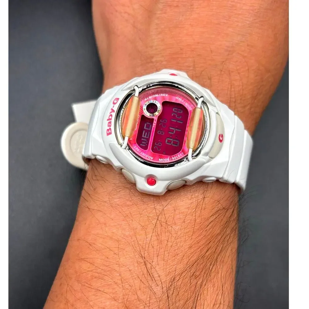 Casio Baby-G BG169R-7D White Pink Digital 200M Women’s Watch NWT